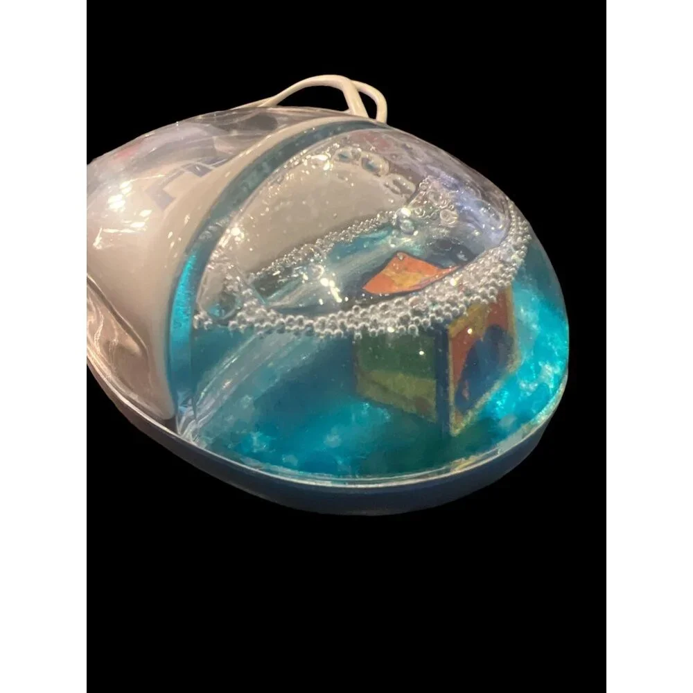 Rare Vintage AQUA Water Ball Mouse PS2 Digital Investor FISERV *UNTESTED‎